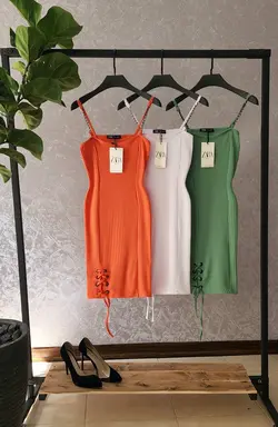 پیراهن پرچ ZARA کد 410