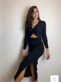 پیراهن آستین بلند ضربدری MISSGUIDED کد 340