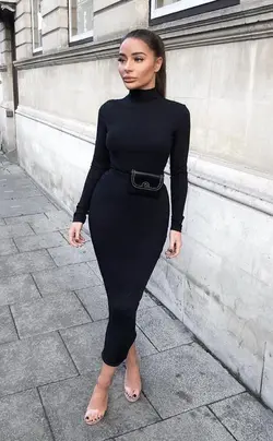 پیراهن یقه اسکی کد 524