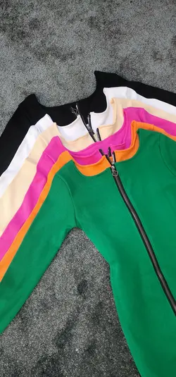 پیراهن زیپ دار آستین بلند کد 551