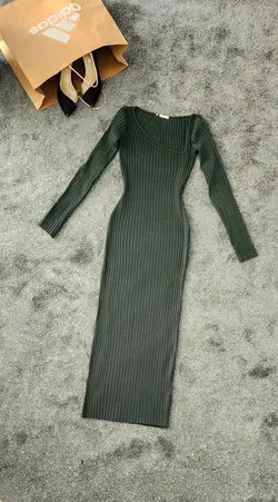 پیراهن آستین بلند یشمی کد 521