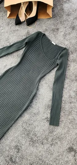 پیراهن آستین بلند یشمی کد 521