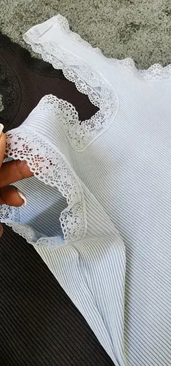 پیراهن لبه گیپور وارداتی کد 574