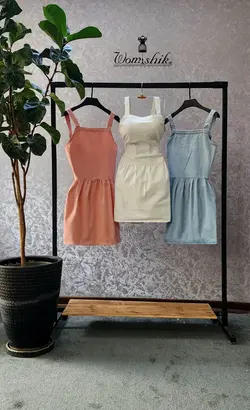 پیراهن جین رنگی کد 568