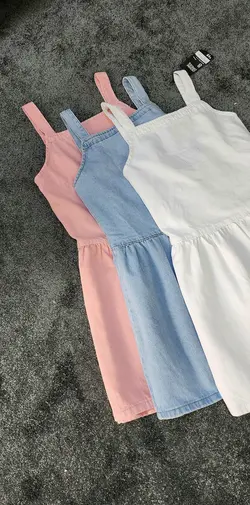 پیراهن جین رنگی کد 568