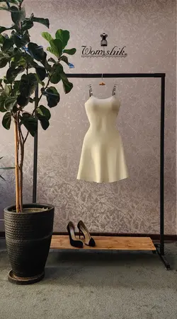 پیراهن سفید عروسکی کد 593