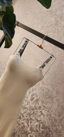 پیراهن سفید عروسکی کد 593