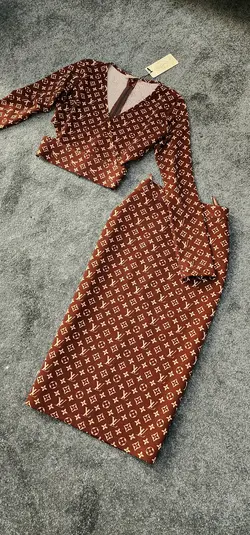 ست LV قهوه ای کد 578