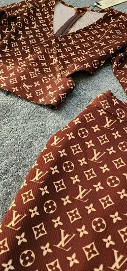 ست LV قهوه ای کد 578