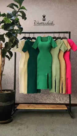 پیراهن کشبافت آستین کوتاه کد 608