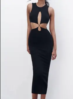 پیراهن مشکی ZARA کد 610