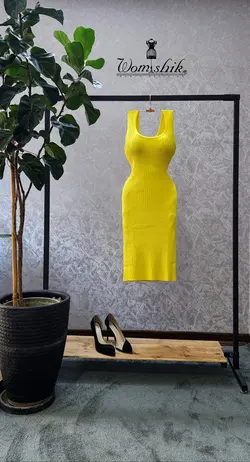 پیراهن زرد BIG SIZE کد 588