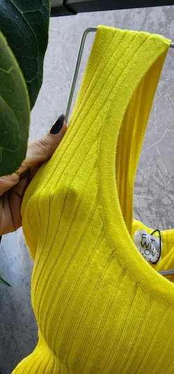 پیراهن زرد BIG SIZE کد 588