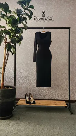 پیراهن تک آستین مشکی کد 626