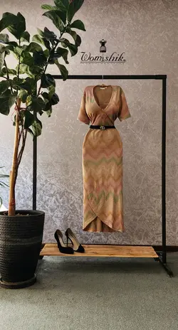 پیراهن شاین ضربدری کد 617