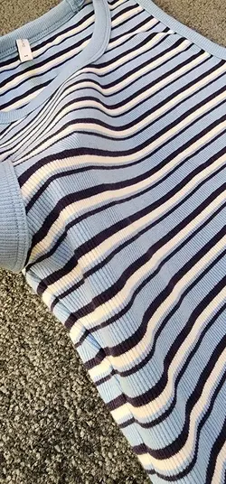 پیراهن راه راه آبی کد 622