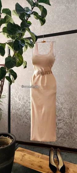 پیراهن آبی و صورتی کد 633