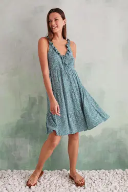 پیراهن ساحلی کوتاه کد 668