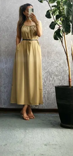 پیراهن نخودی SHEIN کد 672