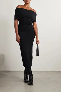 پیراهن یقه پهن برگردون ZARA کد 683