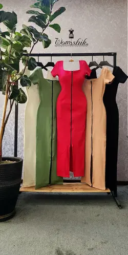 پیراهن خشتی زیپ دار کد 671