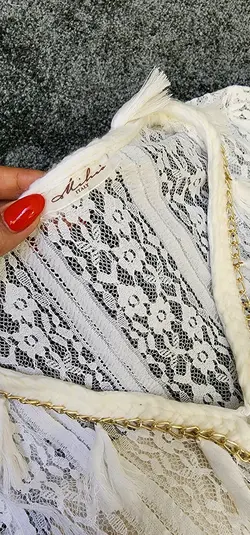 پیراهن خامه دوزی آستین بلند کد 698