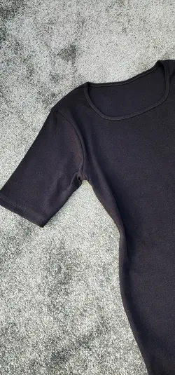 پیراهن مشکی چاکدار کد 692