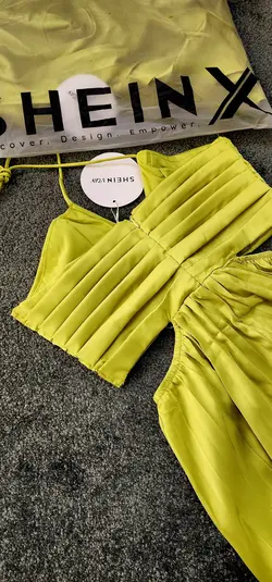 پیراهن BOOHOO SHEIN سبز کد 690