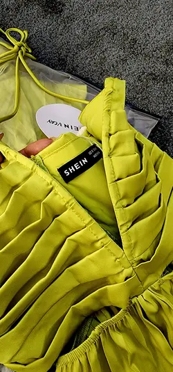 پیراهن BOOHOO SHEIN سبز کد 690