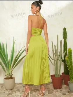 پیراهن BOOHOO SHEIN سبز کد 690