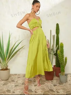 پیراهن BOOHOO SHEIN سبز کد 690