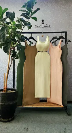 پیراهن کشبافت بلند کد 670