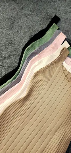 پیراهن کشبافت بلند کد 670