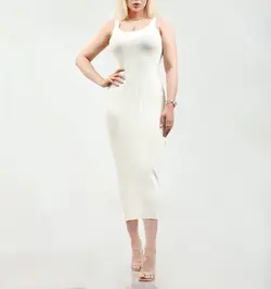 پیراهن کشبافت بلند کد 670