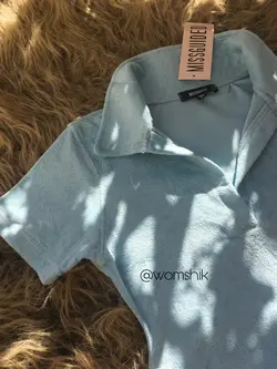 پیراهن ماکسی مخمل آبی / MISSGUIDED کد 180