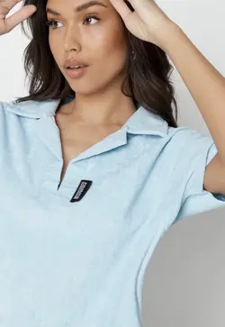 پیراهن ماکسی مخمل آبی / MISSGUIDED کد 180