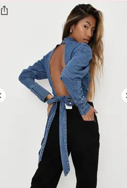 شومیز جین وارداتی / BOOHOO کد 171