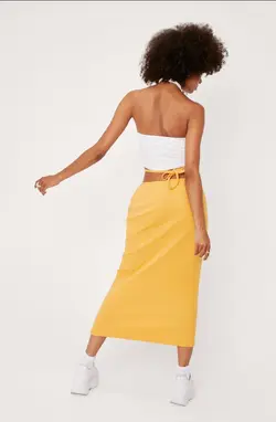 دامن بلند گره ای / NASTY GAL کد 170