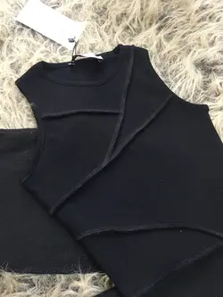 کراپ تاپ دوخت برجسته ZARA کد 236