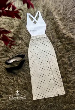 دامن گل ریز / ZARA کد 215
