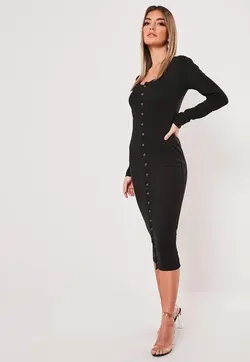 پیراهن ماکسی دکمه فشاری / MISSGUIDED کد 153