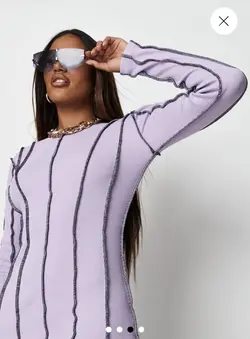 پیراهن کوتاه دوخت برجسته / MISSGUIDED کد147