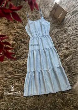 پیراهن ساحلی جین کد 204