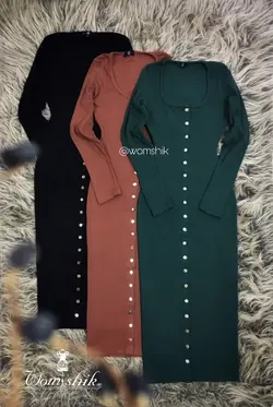 پیراهن ماکسی آستین بلند دکمه دار / MIISSGUIDED کد 141