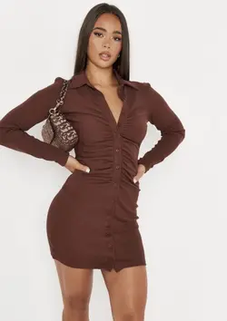 پیراهن کوتاه چین دار / MISSGUIDED کد 158