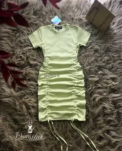 پیراهن گت دار پسته ای / MISSGUIDED کد 179