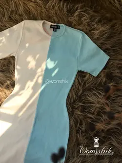 پیراهن دو رنگ کوتاه / MISSGUIDED کد 143