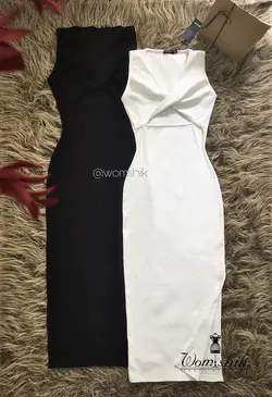 پیراهن ماکسی کبریتی ضربدری / NASTY GAL کد 162