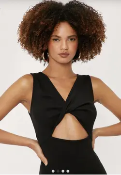 پیراهن ماکسی کبریتی ضربدری / NASTY GAL کد 162