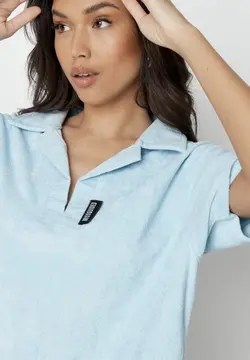 تونیک مخمل آبی / MISSGUIDED کد 183